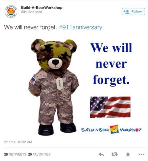 Several brands saw 9/11 as an opportunity to drive sales of their products through social media