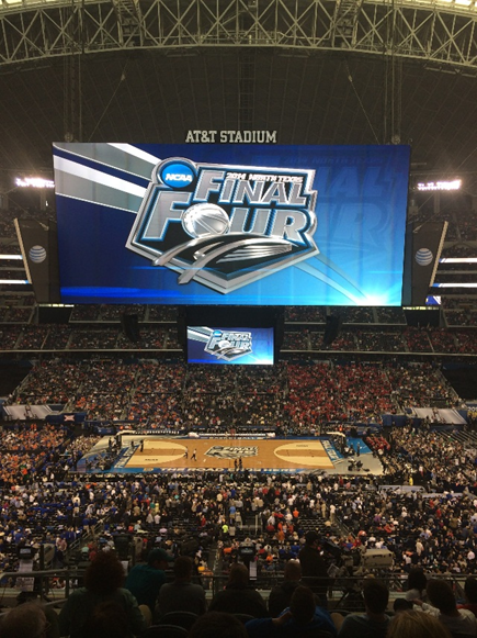 Thousands witnessed the UConn Huskies win the 2014 NCAA Final Four in the AT&T Stadium