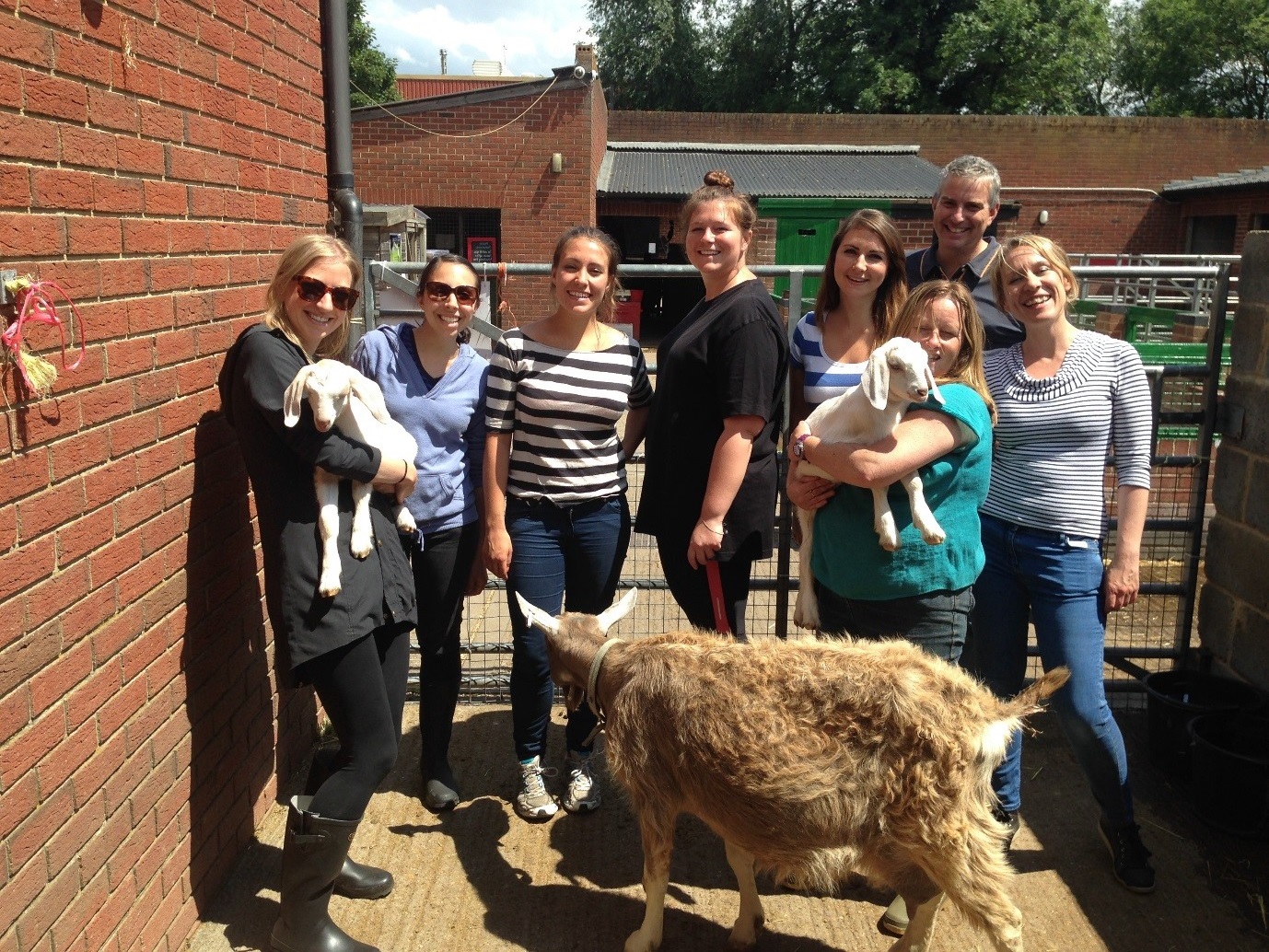 (L to R) – Hannah Williams, Sasha Manners, Steve Earl, Lauren Willmott, Dominique King, Liz Hebditch, Linda Sciancalepore and Miranda Chyzowsky